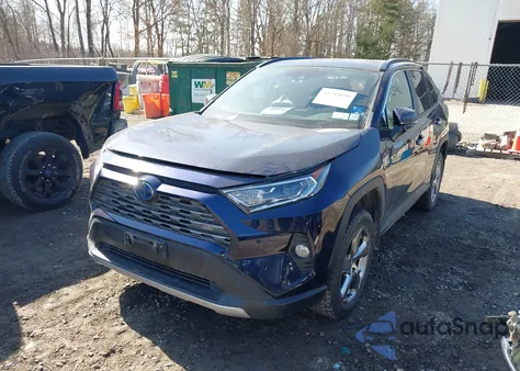 2020 Toyota Rav4 Hybrid Limited z USA, uszkodzony, nr VIN 2T3DWRFVXLW061363